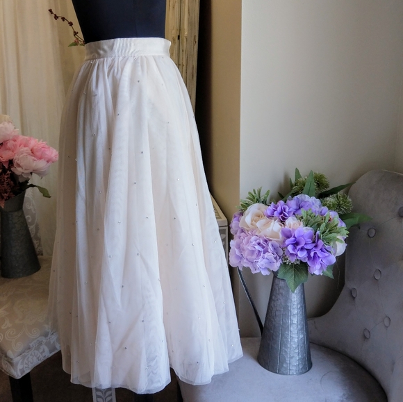 🍒NWT🍒 TED BAKER LANGLEY GLITTERING TULLE SKIRT - Picture 7 of 10